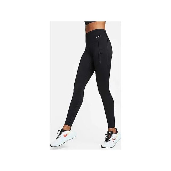 Nike NWT Dri Fit Go High Rise 7/8 Leggings Black XS - Picture 4 of 8